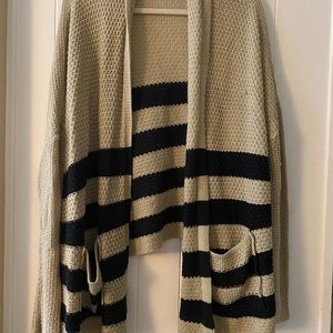 Striped knit sweater